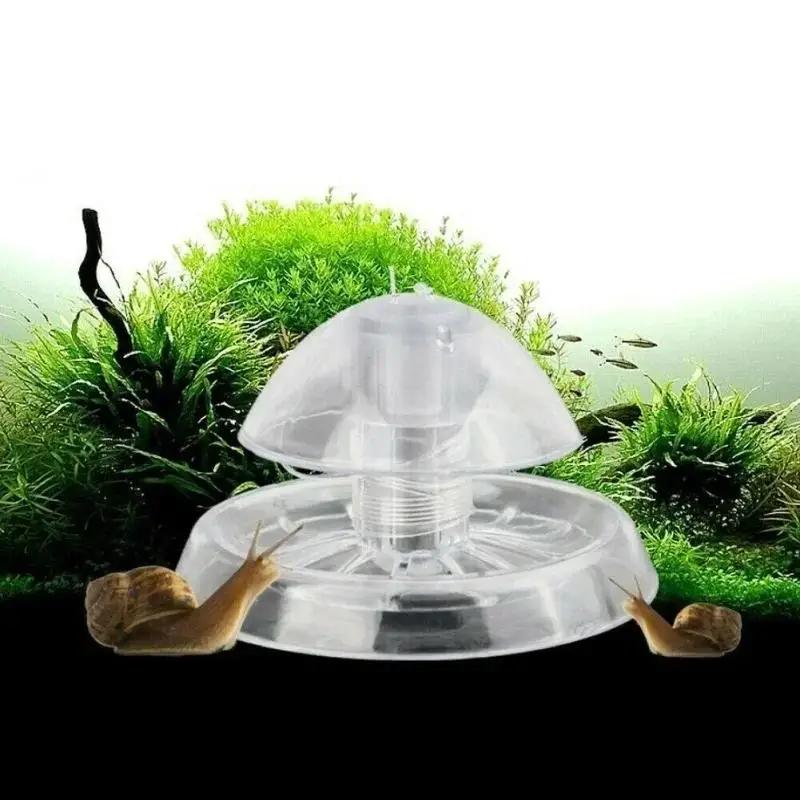 Ocean Aquarium - 2026 Yeni 6/8CM Şeffaf Plastik Salyangoz