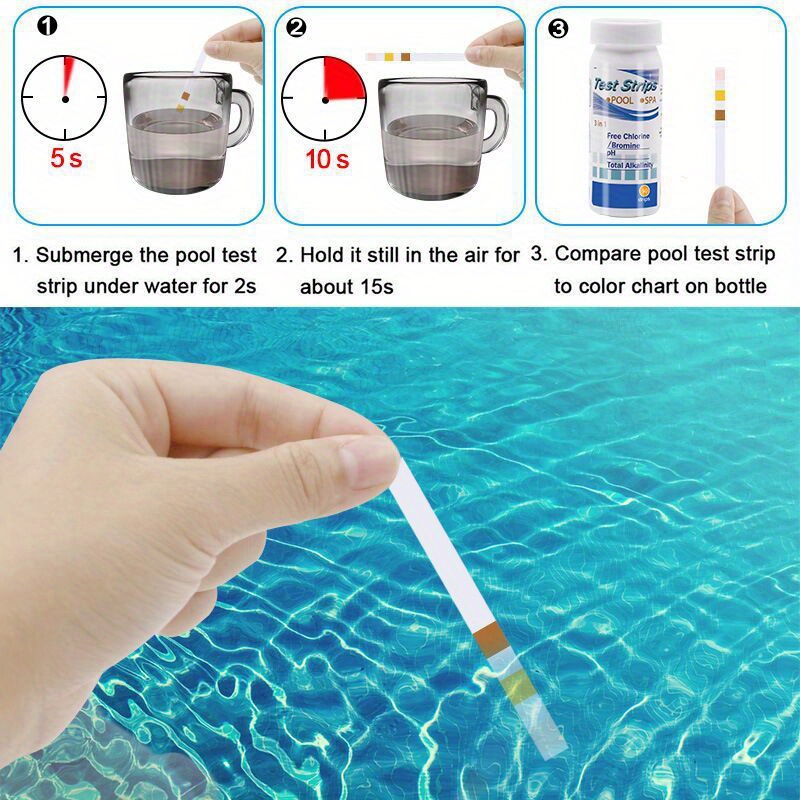 Ocean Aquarium - Klor PH Test Şeritleri SPA Yüzme