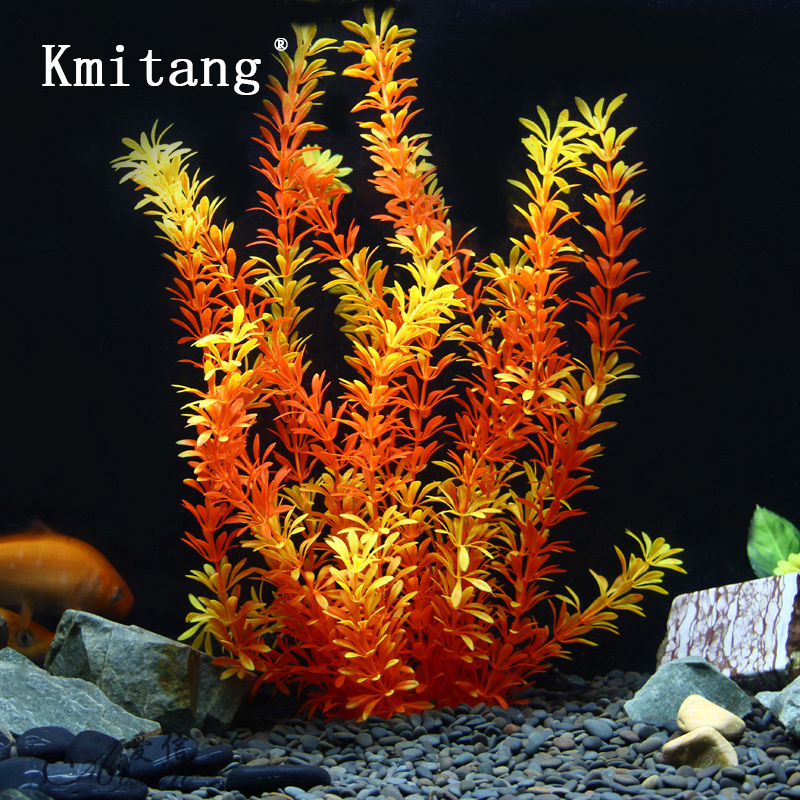Ocean Aquarium - 100cm Tropikal Bitkiler Büyük Yapay Su