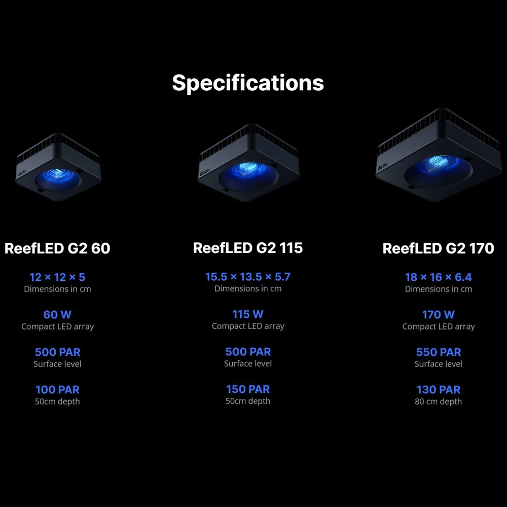 RedSea ReefLED G2 60/115/170 Y - Reef Lighting incelemesi ve fiyatı