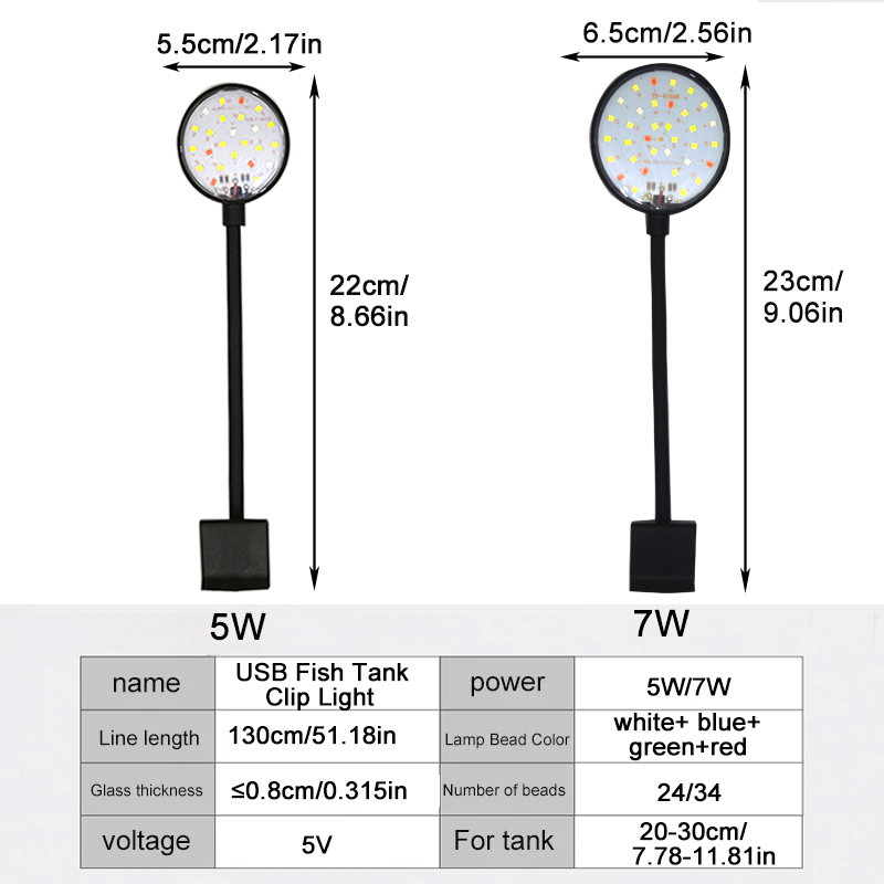 USB Akvaryum LED Lambası Balık - Aquarium Marine Lights incelemesi ve fiyatı
