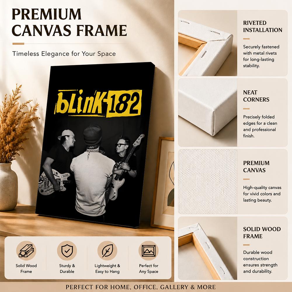 Rock grubu B-Blink 182, çerçev - Live Rock incelemesi ve fiyatı
